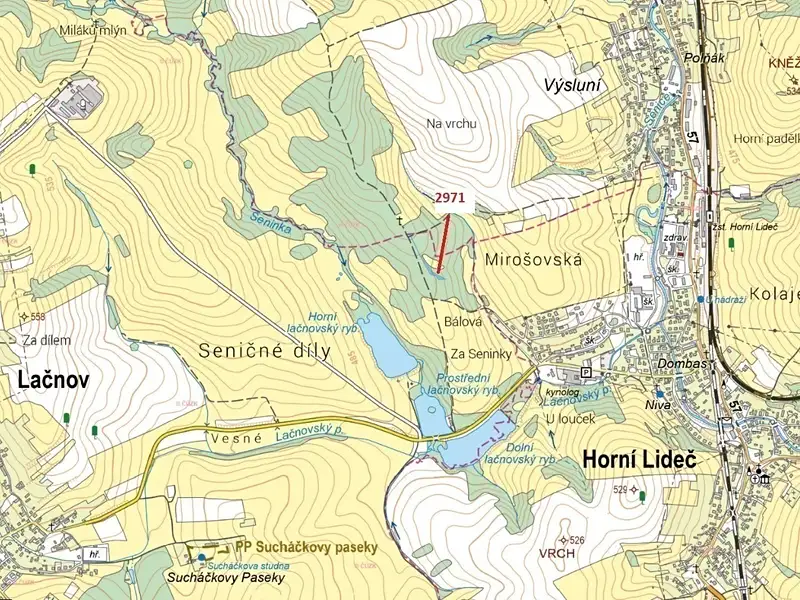 Dražba lesa 1723 m², Lačnov – náhled fotky 1