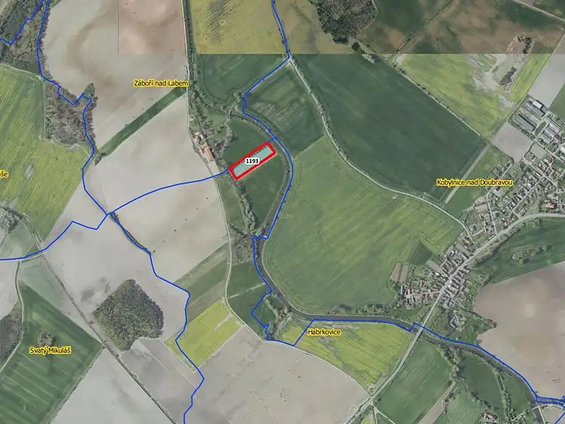 Prodej pole 8767 m², Záboří nad Labem – náhled fotky 2