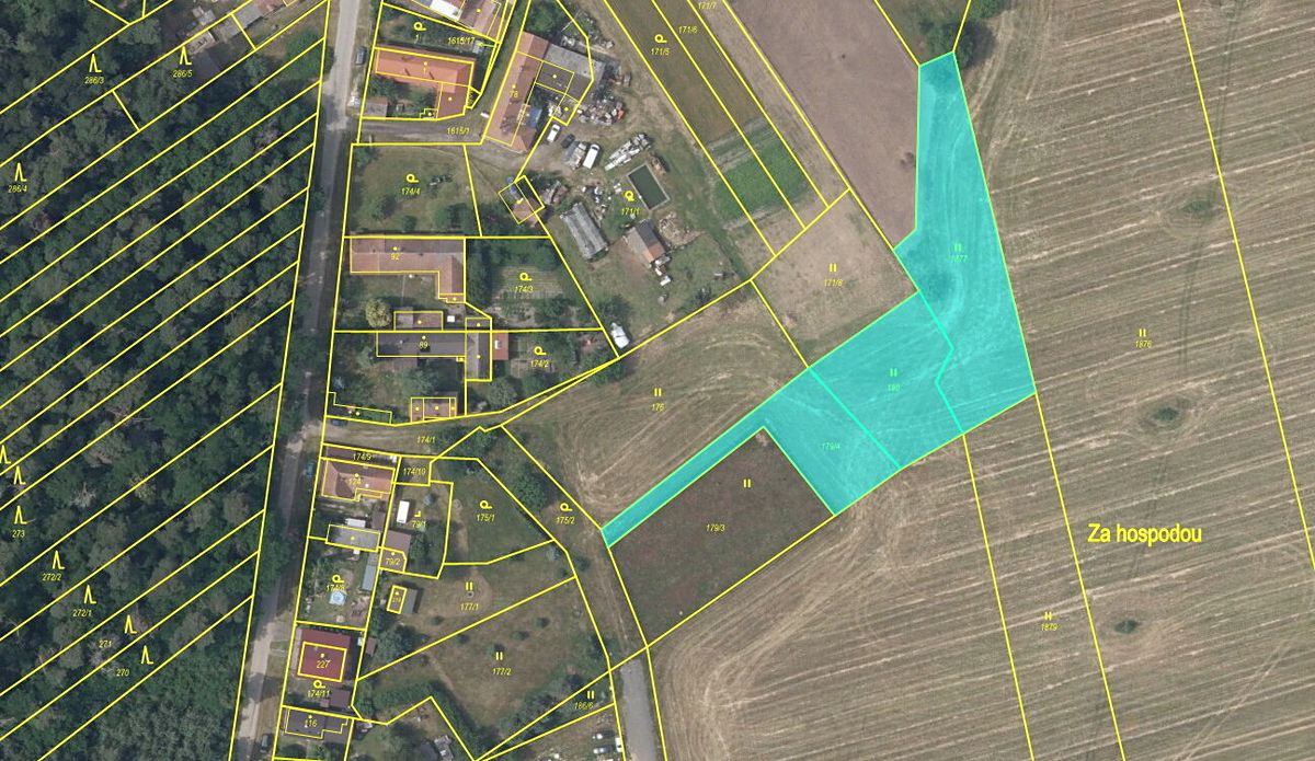 Prodej stavebního pozemku 3367 m², Rohozec – fotka 1 z 3