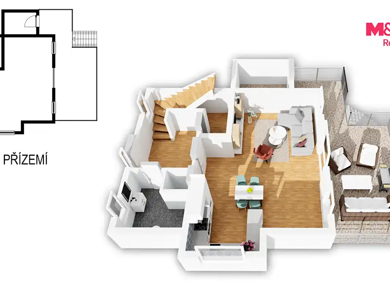Prodej rodinného domu 98 m², pozemek 542 m², Horní Planá – náhled fotky 3