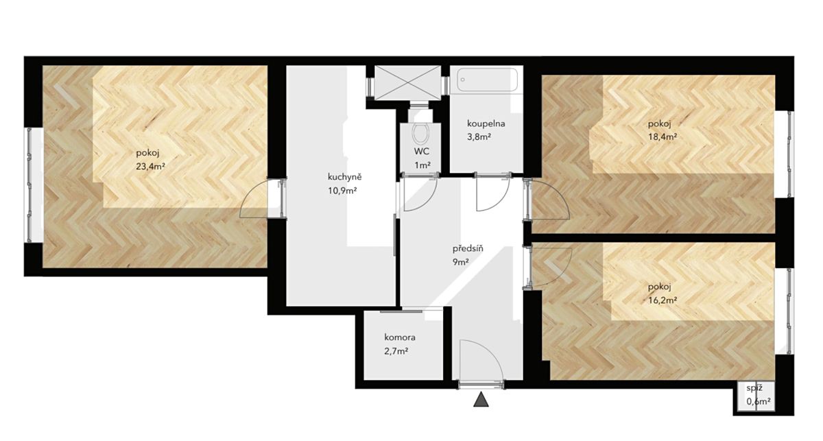 Prodej bytu 3+kk 86 m² – fotografie 2