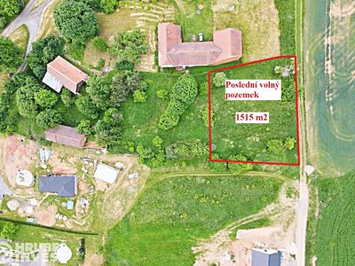 Prodej stavebního pozemku 1515 m²