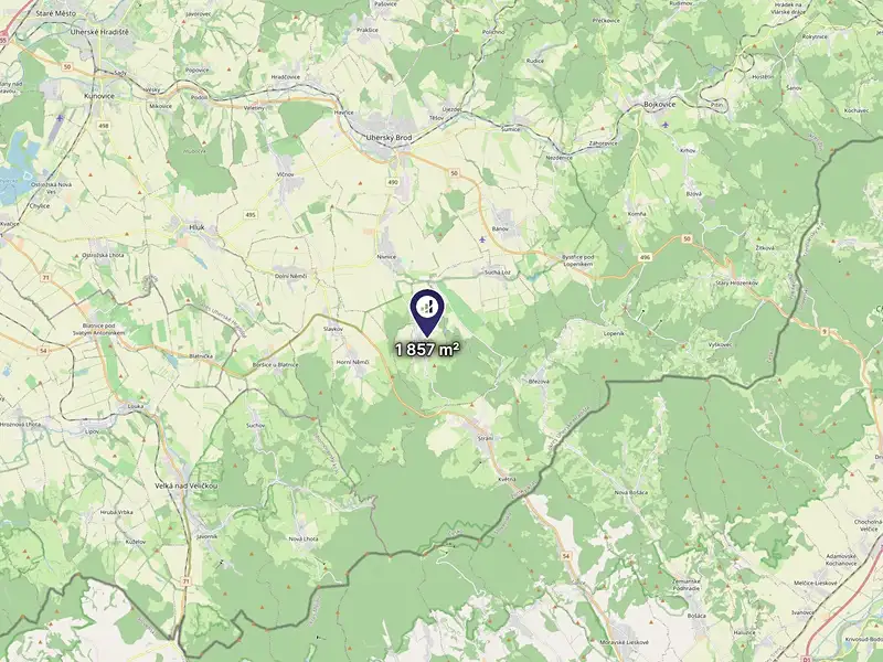 Prodej stavebního pozemku 1857 m², Korytná – náhled fotky 3