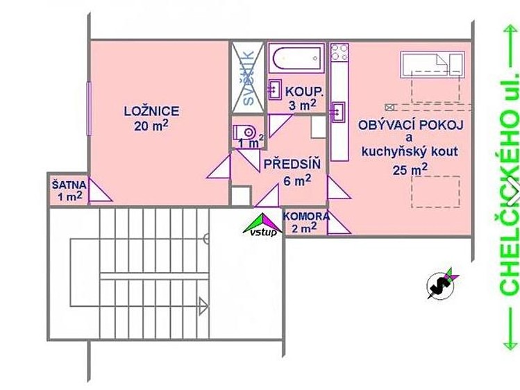 Wohnung 2+kk zur Miete, 58 m² (11 von 13)