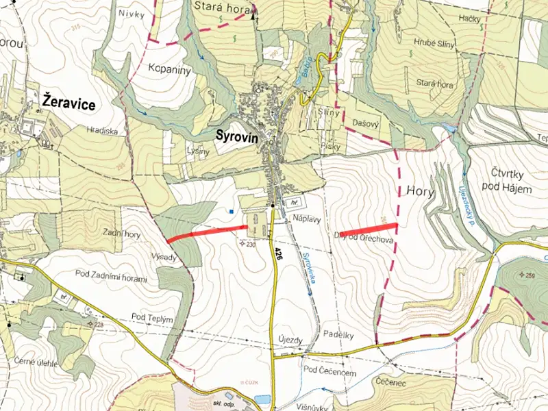 Prodej pole 10528 m², Syrovín – náhled fotky 3