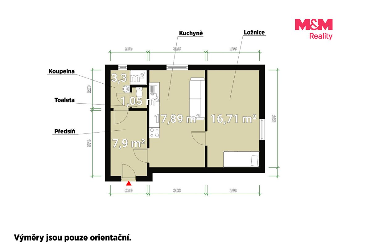 Prodej bytu 1+1 45 m² – fotografie 2
