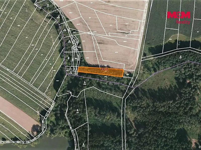 Prodej pole 2316 m², Jistebnice – náhled fotky 3