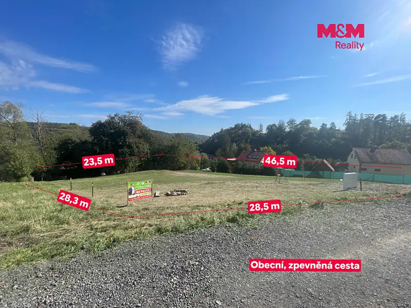 Prodej stavebního pozemku 880 m², Konice – náhled fotky 2