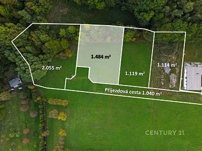 Prodej stavebního pozemku 1744 m²
