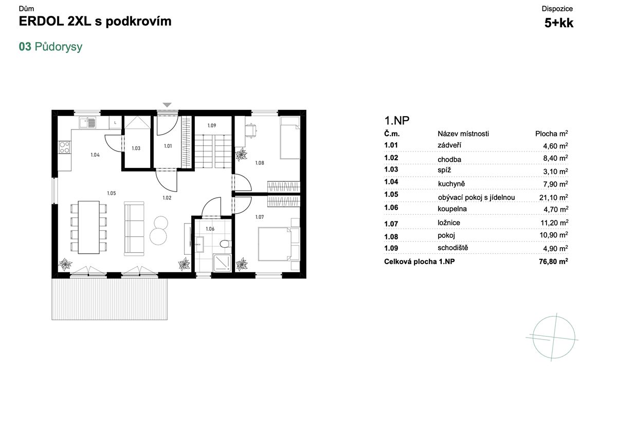 Prodej rodinného domu 122 m², pozemek 398 m² – fotografie 3