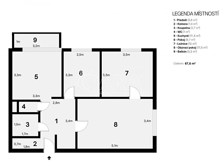 Квартира 3+1 на продаж, 64 м² (31 з 32)