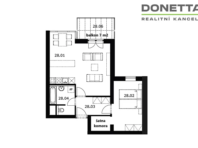 Prodej bytu 2+kk 57 m², Hradec Králové – náhled fotky 3