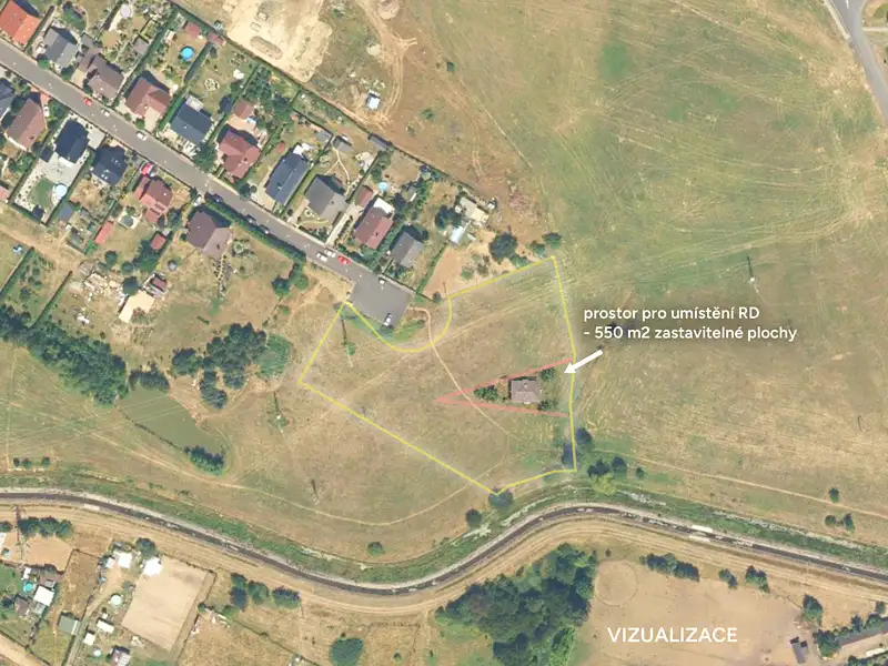 Prodej stavebního pozemku 6321 m², Málkov – náhled fotky 2