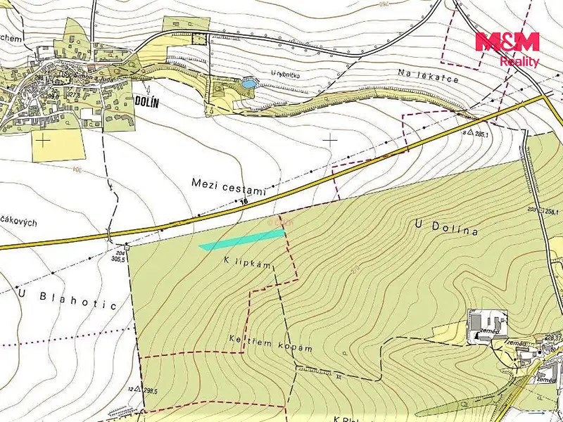Prodej pole 3189 m², Slaný – náhled fotky 2