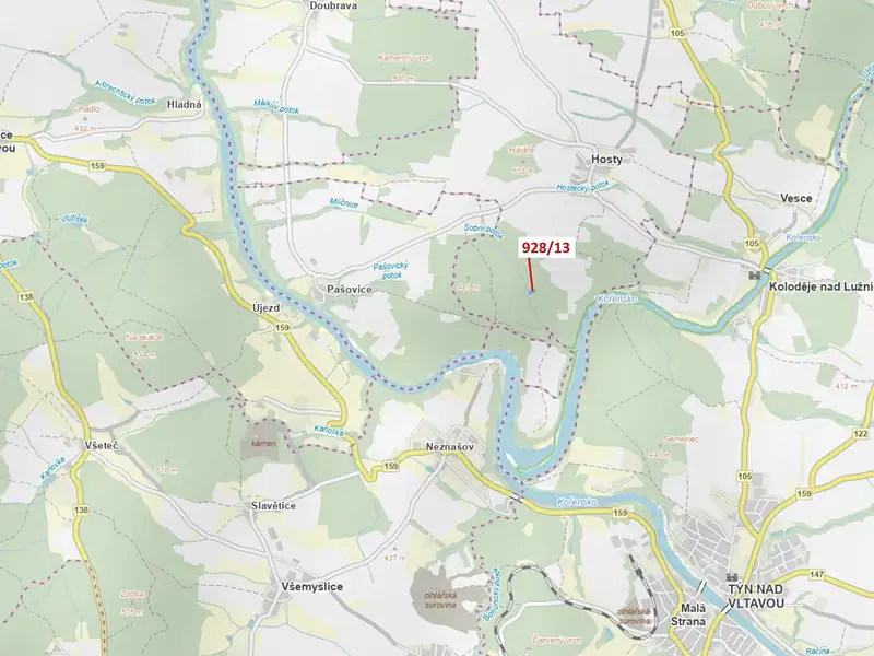 Dražba lesa 1803 m², Hosty – náhled fotky 1