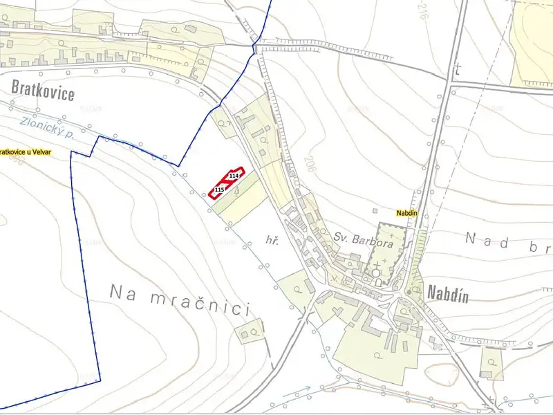 Prodej pole 1154 m², Černuc – náhled fotky 3