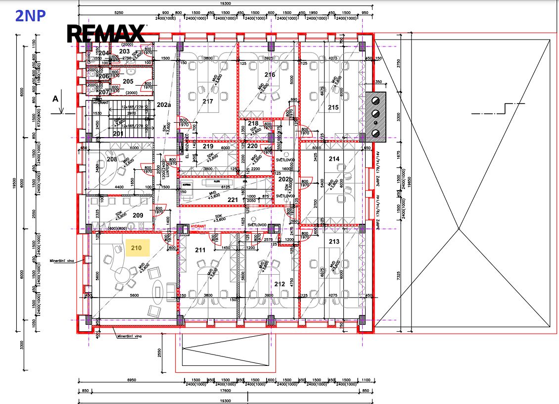 Pronájem kanceláře 31 m² – fotografie 3