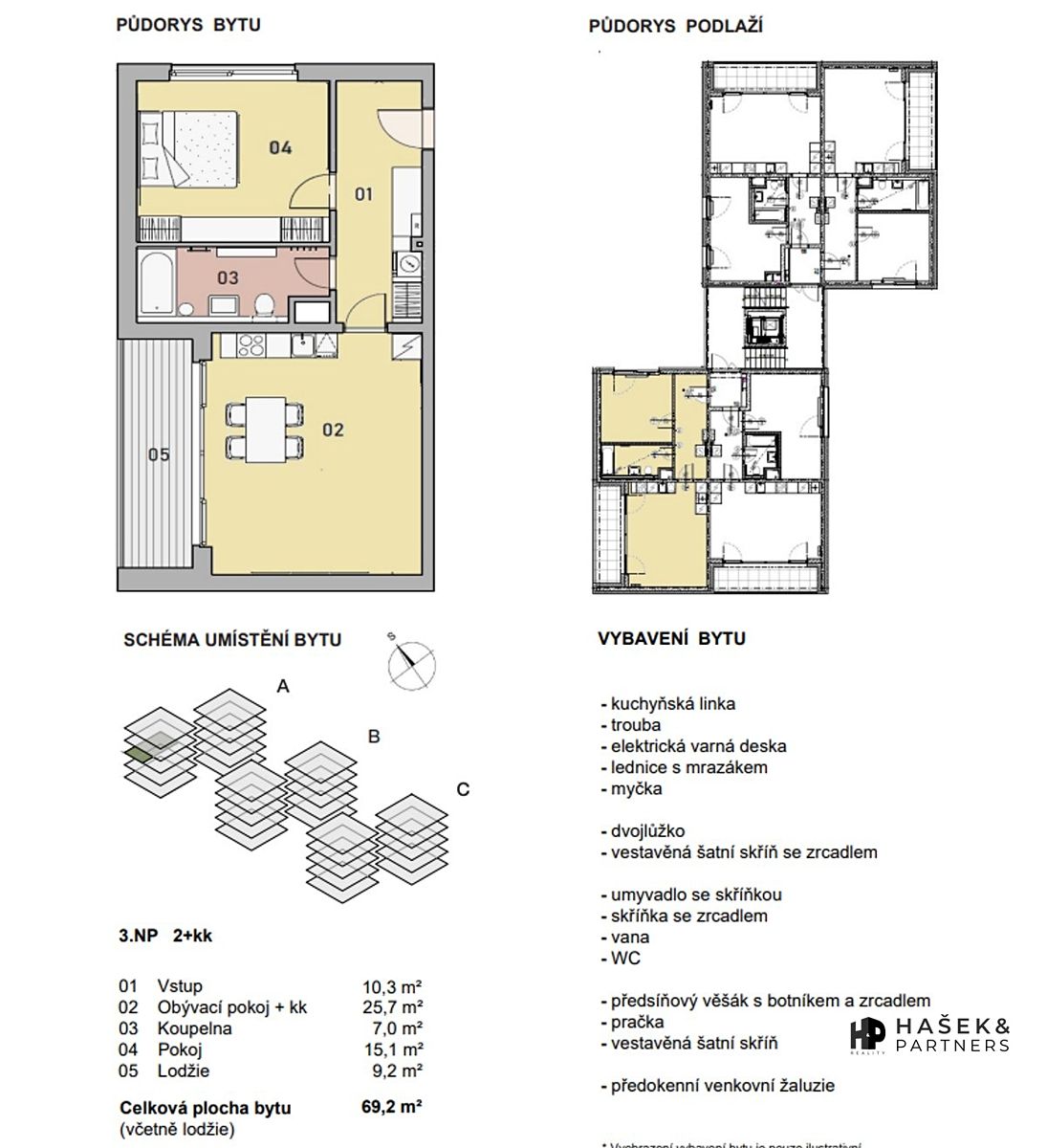 Pronájem bytu 2+kk 69 m², Praha – fotka 1 z 3