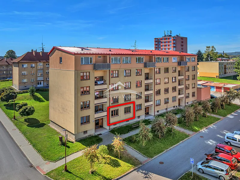 Pěkný zděný byt 3+1 Dobronín, 14 km Jihlava