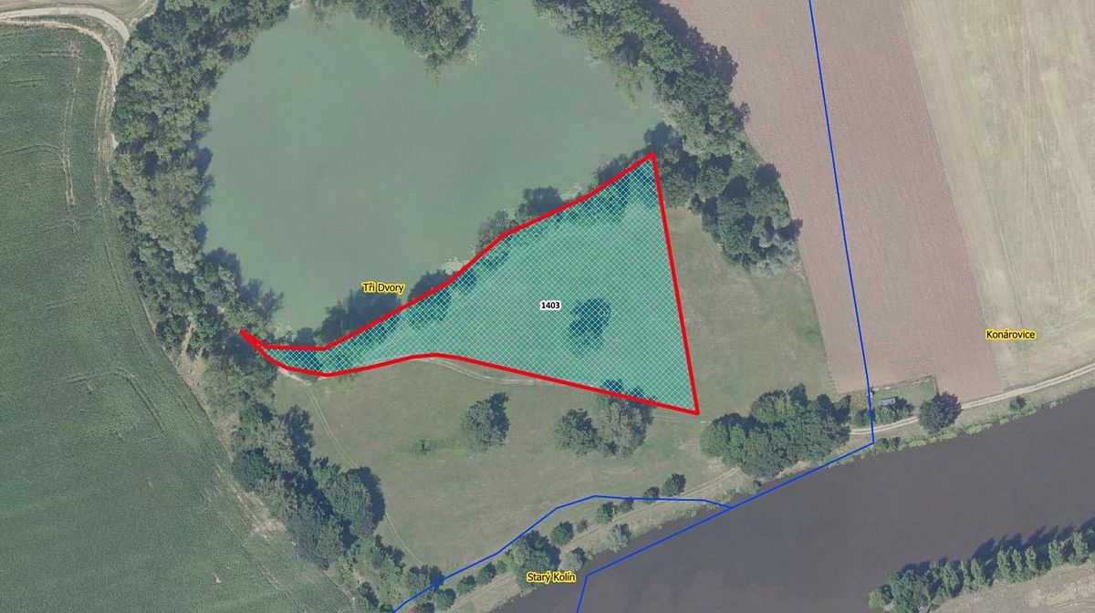 Prodej louky 9469 m², Tři Dvory – fotka 1 z 3