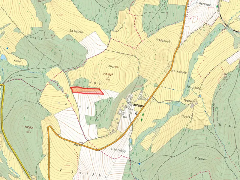 Prodej pole 14151 m², Běšiny – náhled fotky 2