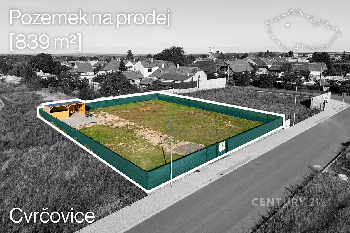 Prodej stavebního pozemku 839 m²