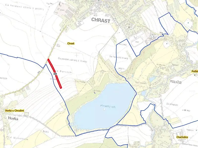 Prodej pole 6433 m², Chrast – náhled fotky 3