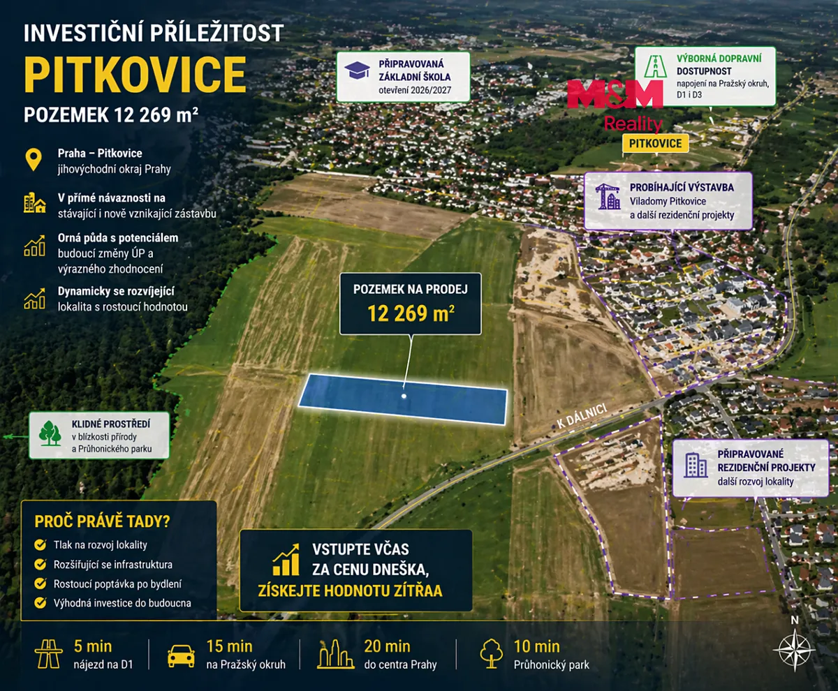 Prodej pole 12269 m²