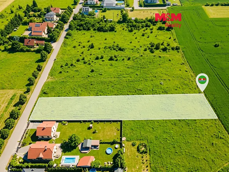 Prodej stavebního pozemku 2904 m², Vědomice – náhled fotky 1