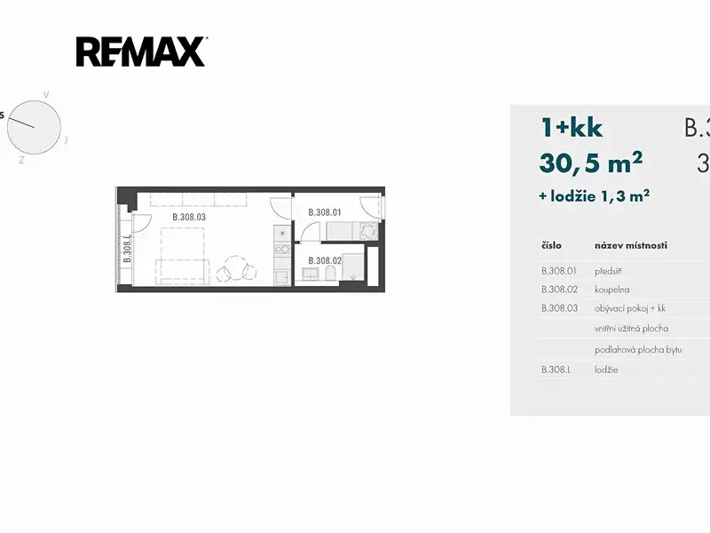 Pronájem bytu 1+kk 30 m², Praha – náhled fotky 3