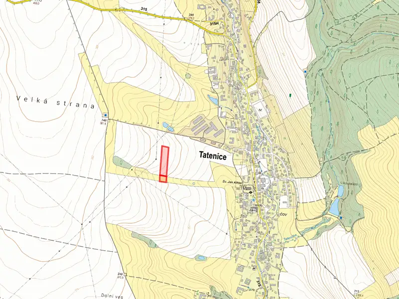 Prodej pole 10358 m², Tatenice – náhled fotky 2