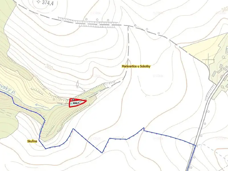 Prodej louky 1370 m², Markvartice – náhled fotky 3