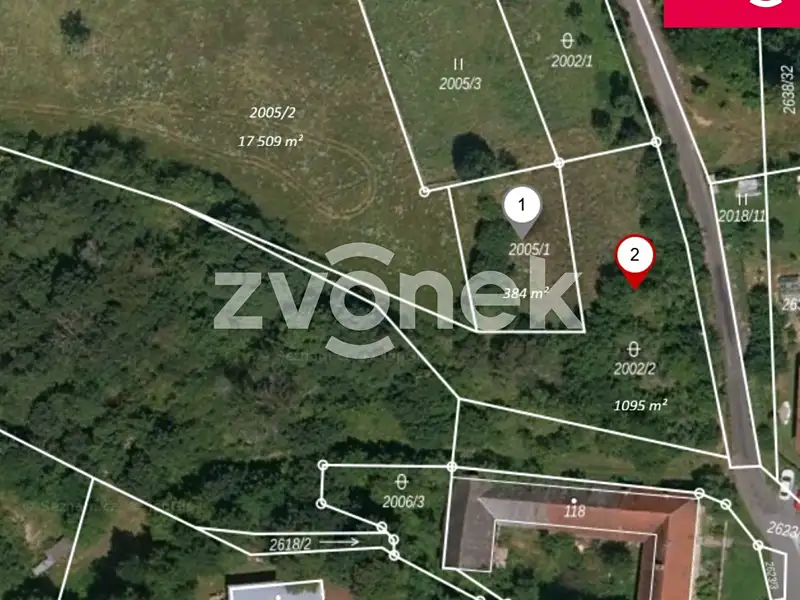 Prodej stavebního pozemku 1479 m², Ludkovice – náhled fotky 1