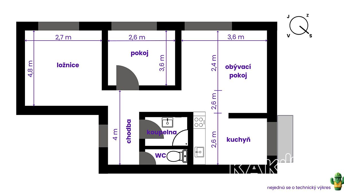 Prodej bytu 3+1 66 m² – fotografie 2