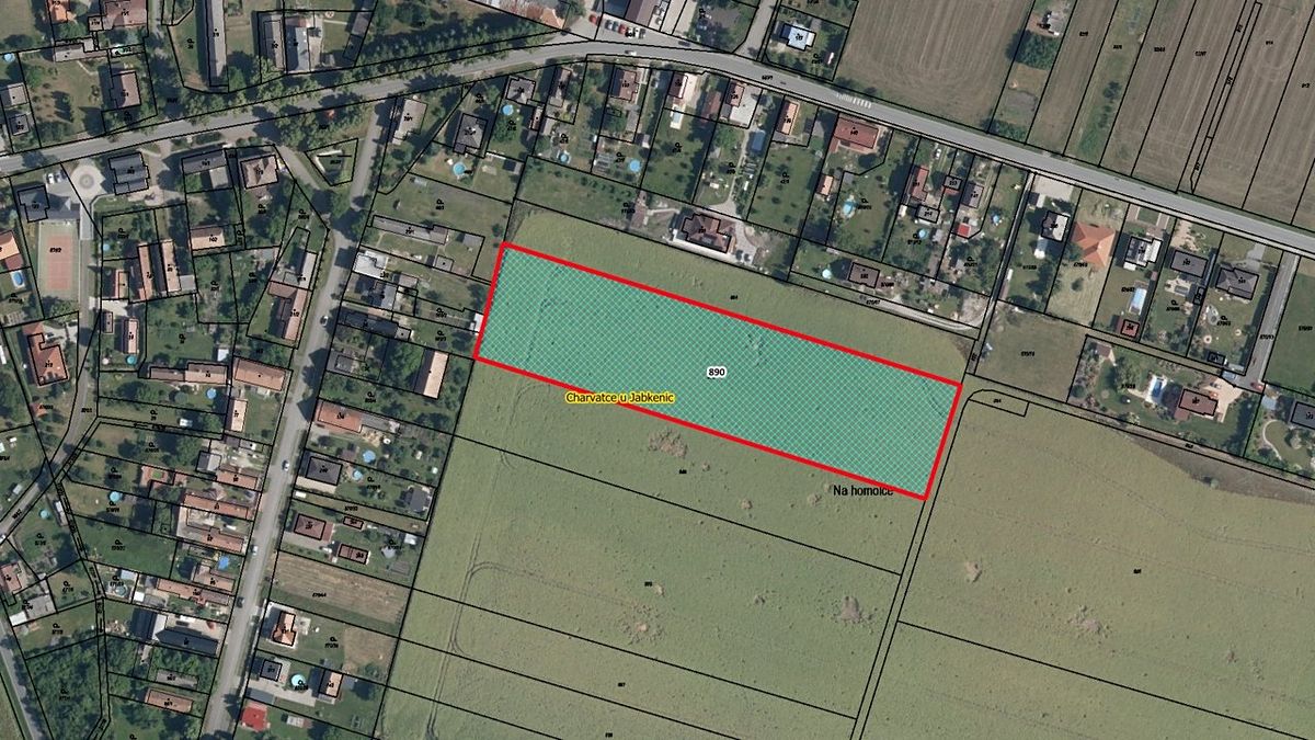 Prodej pole 10812 m², Charvatce – fotka 1 z 3