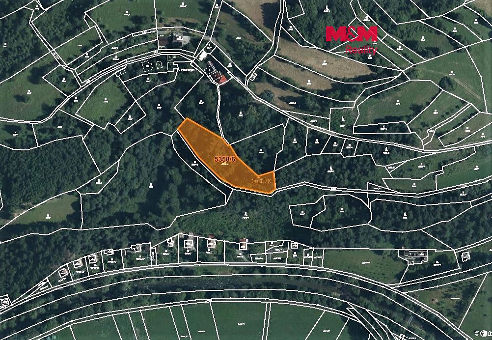 Prodej louky 3049 m², Huslenky – fotka 1 z 3
