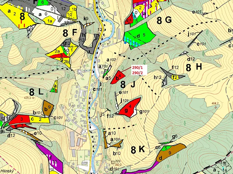 Dražba lesa 3359 m², Rudník – náhled fotky 3