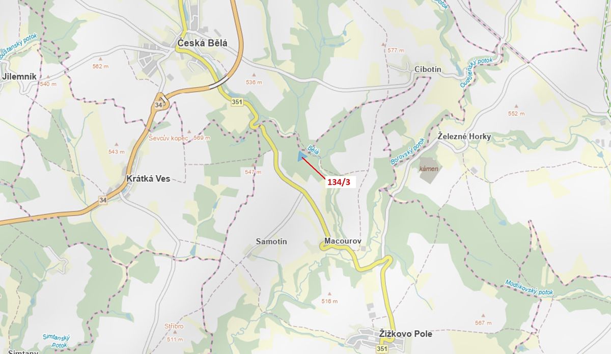 Dražba lesa 8330 m², Žižkovo Pole – fotka 1 z 3