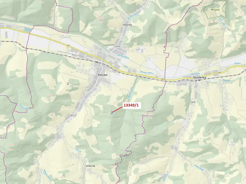 Dražba louky 1868 m², Hovězí – náhled fotky 1