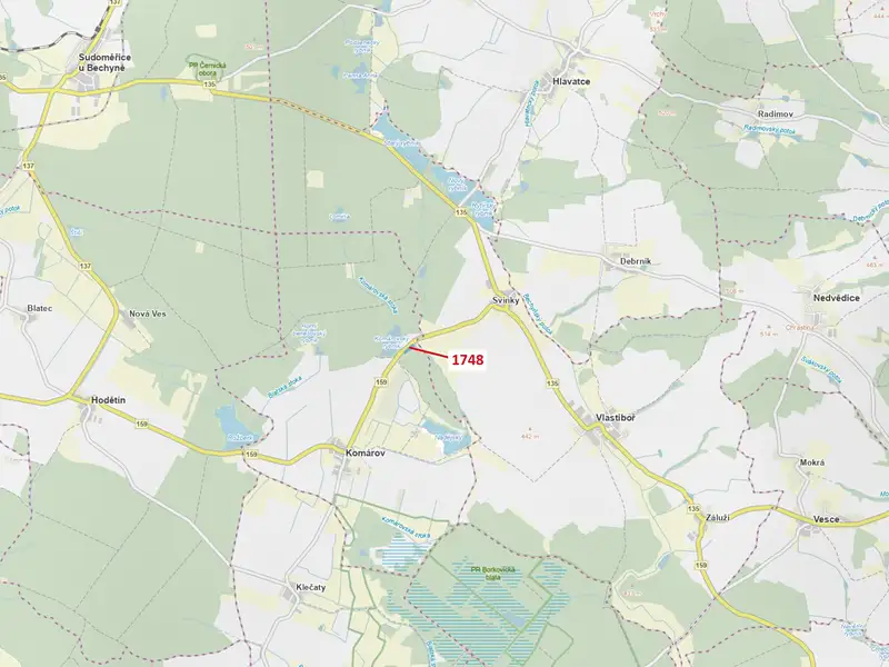 Dražba lesa 6908 m², Komárov – náhled fotky 1