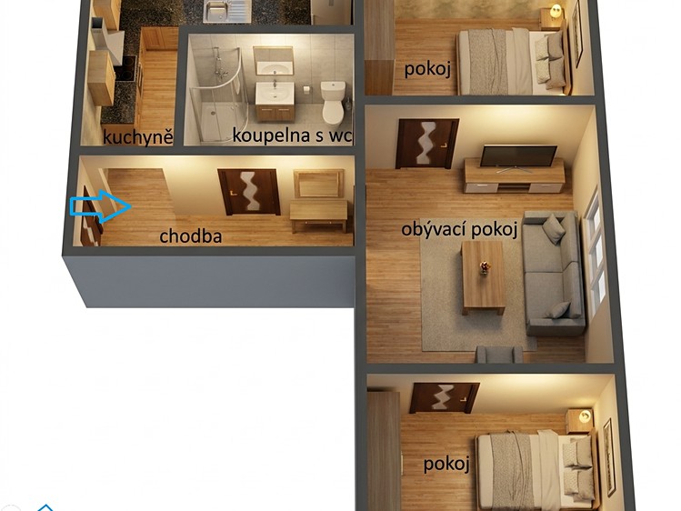 Prodej bytu 3+1, 55 m² (19 z 19)