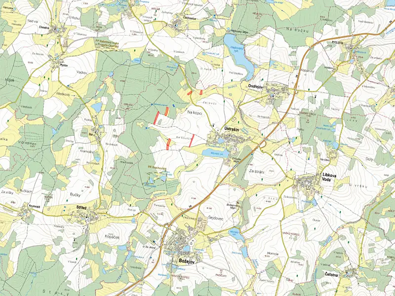 Prodej pole 28210 m², Ústrašín – náhled fotky 2