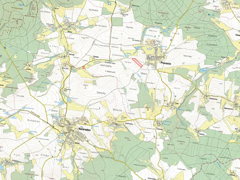 Prodej pole 38738 m², Pravonín – náhled fotky 2