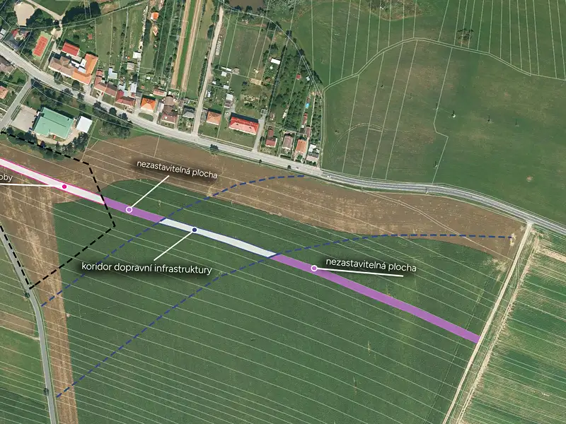 Prodej komerčního pozemku 5761 m², Předín – náhled fotky 1