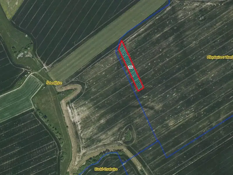 Prodej pole 5400 m², Vlkaneč – náhled fotky 1