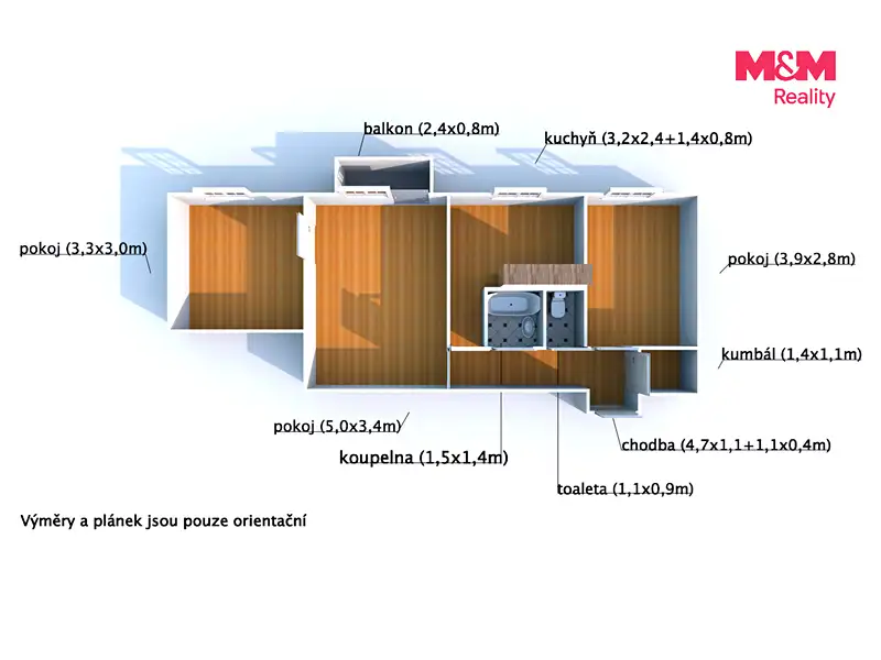 Prodej bytu 3+1 56 m², Nýrsko – náhled fotky 2