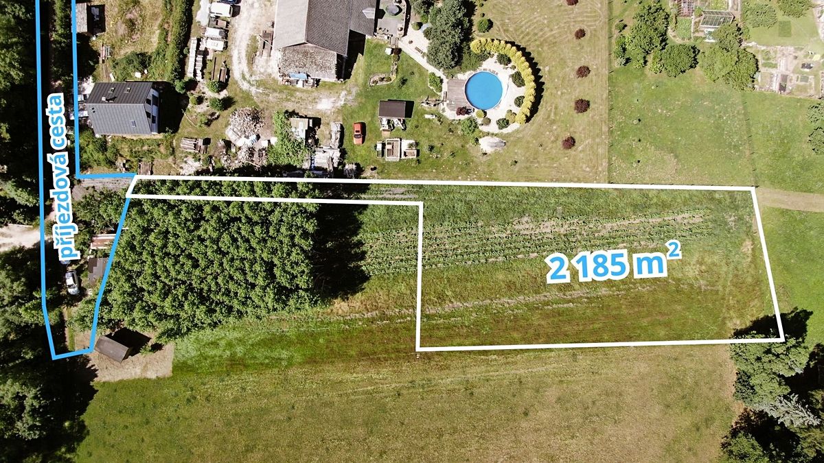 Prodej stavebního pozemku 2185 m²