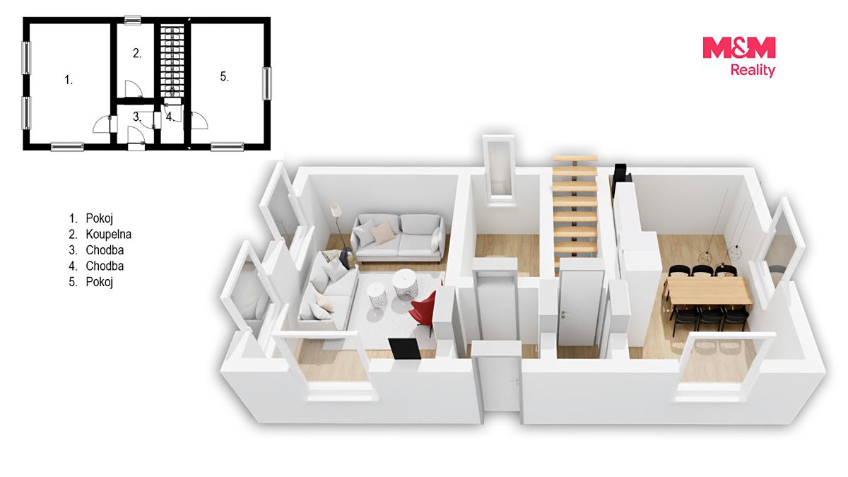 Prodej rodinného domu 120 m², pozemek 390 m² – fotografie 2
