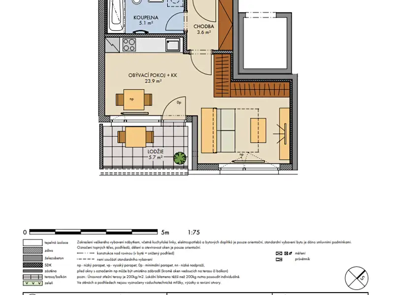 Prodej bytu 1+kk 34 m², Praha – náhled fotky 3