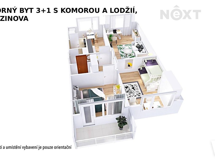 Квартира 3+1 в оренду, 73 м² (17 з 20)